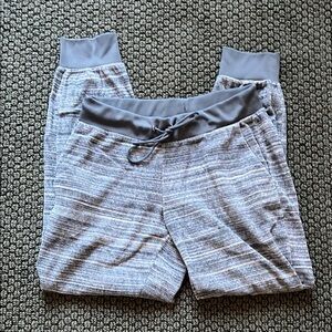 Juicy Couture Velour Gray Patterned Jogger Sweatpants